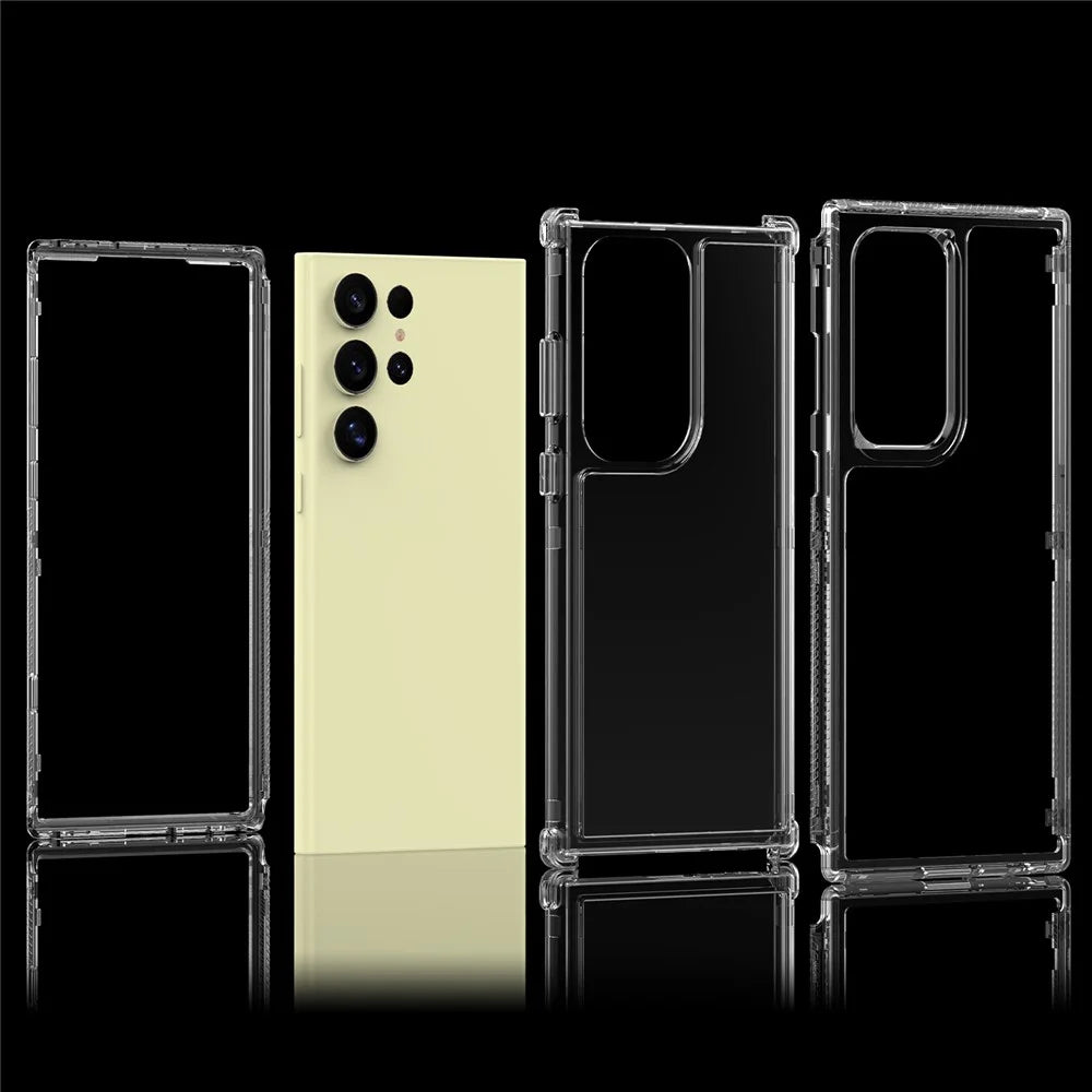 For Samsung Galaxy S25 Ultra Phone Case Acrylic TPU Clear Mobile Cover - 6