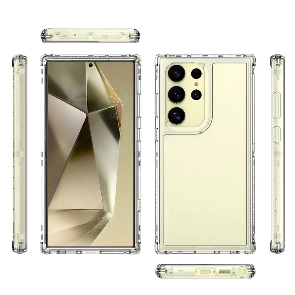 For Samsung Galaxy S25 Ultra Phone Case Acrylic TPU Clear Mobile Cover - 7