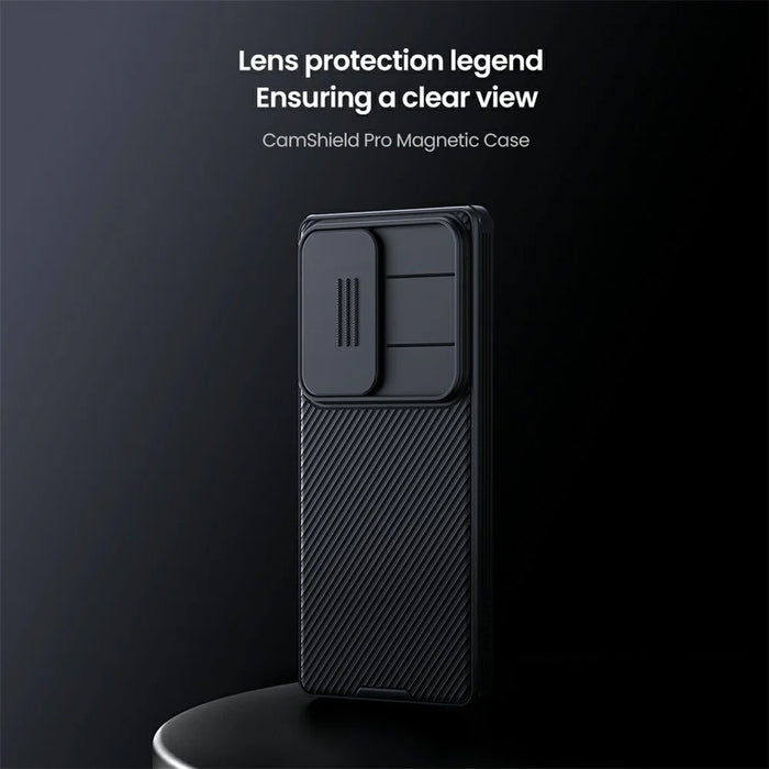 NILLKIN Camshield Pro for Samsung Galaxy S25 Ultra Magnetic Case TPU+PC Phone Cover with Slider Camera - Black - 5