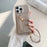 For iPhone 15 Pro Case Card Slots Kickstand PU Leather Back Cover with Zipper Pocket, Wrist Strap - Grey - 4