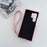 For Samsung Galaxy S25 Ultra Case Card Slots Kickstand PU Leather Back Cover with Zipper Pocket, Wrist Strap - Pink - 2