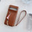 For Google Pixel 8 Pro Case Card Slots Kickstand PU Leather Back Cover with Zipper Pocket, Wrist Strap - Dark Brown - 3