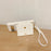 For Google Pixel 8a Case Mirror Design PU Leather Back Cover with Card Slots, Wrist Strap - White - 7