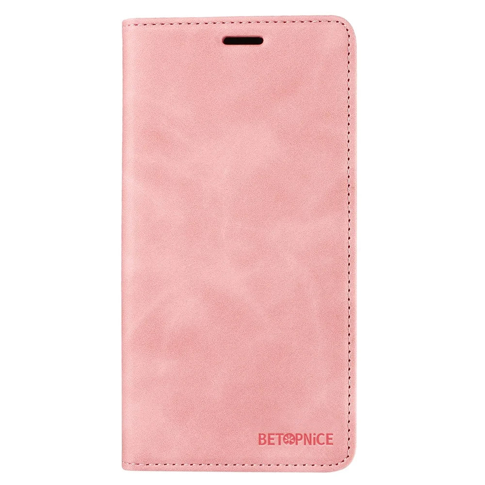 BETOPNICE 003 For Google Pixel 9a Wallet Case Leather Phone Cover with Stand - Pink - 6