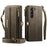 CASEME For Samsung Galaxy S23+ Case  C39 RFID Blocking Zipper Wallet Stand Leather Cover with Strap - Brown - 2