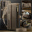 CASEME For Samsung Galaxy S23+ Case  C39 RFID Blocking Zipper Wallet Stand Leather Cover with Strap - Brown - 5