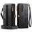 CASEME For Samsung Galaxy S23 FE Case  C39 RFID Blocking Zipper Wallet Stand Leather Cover with Strap - Black - 2