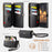 CASEME For Samsung Galaxy S23 FE Case  C39 RFID Blocking Zipper Wallet Stand Leather Cover with Strap - Black - 3
