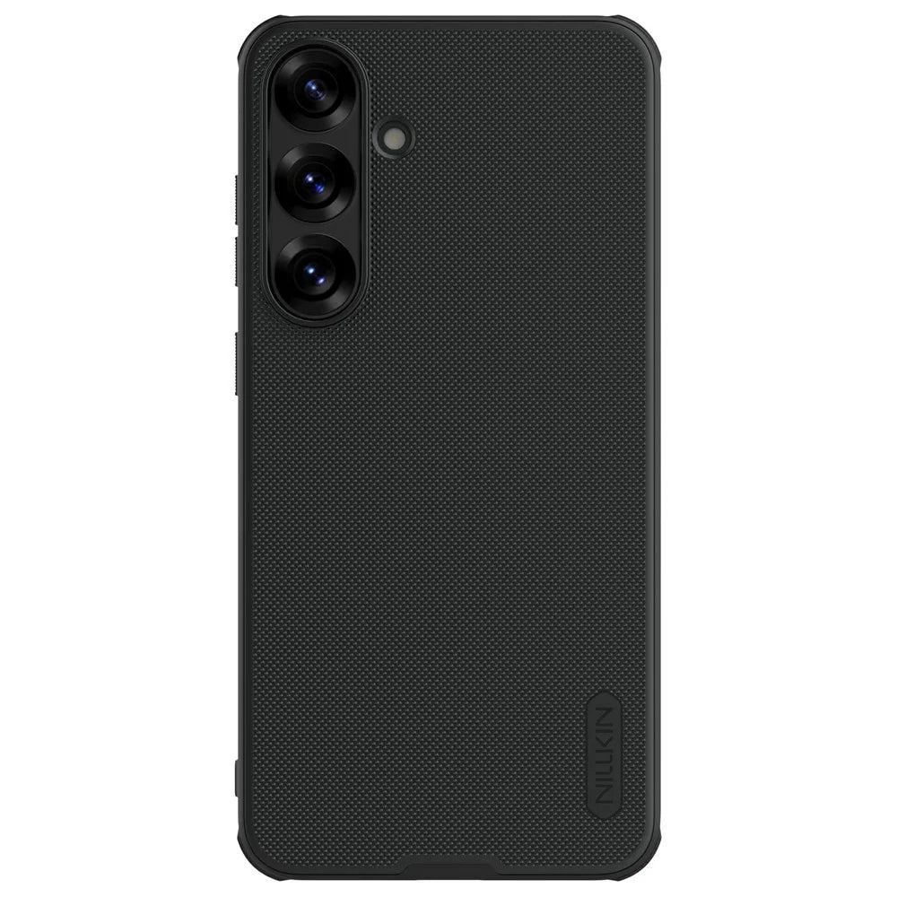 NILLKIN Frosted Shield Pro For Samsung Galaxy S25 Case Matte PC+TPU Phone Cover - Black - 1