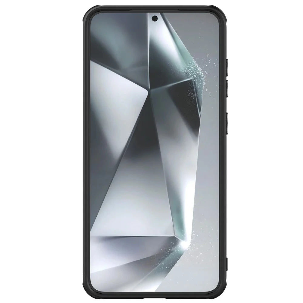 NILLKIN Frosted Shield Pro For Samsung Galaxy S25 Case Matte PC+TPU Phone Cover - Black - 3