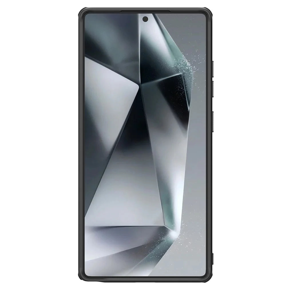 NILLKIN Frosted Shield Pro For Samsung Galaxy S25 Ultra Case Matte PC+TPU Phone Cover - Black - 3