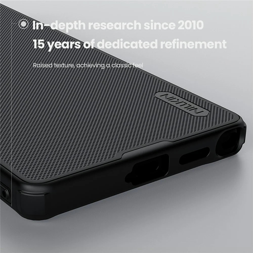 NILLKIN Frosted Shield Pro for Samsung Galaxy S25 Ultra Magnetic Case PC+TPU Phone Cover - Black - 6