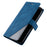 For Samsung Galaxy A26 5G Case Imprinted Lines PU Leather Splicing Wallet Phone Cover - Blue - 5