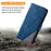 For Samsung Galaxy A36 5G Case Imprinted Lines PU Leather Splicing Wallet Phone Cover - Blue - 6