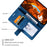 For Samsung Galaxy A36 5G Case Imprinted Lines PU Leather Splicing Wallet Phone Cover - Blue - 7