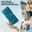 For iPhone 16 Case Imprinted Lace Flowers PU Leather Wallet Phone Cover - Green - 6