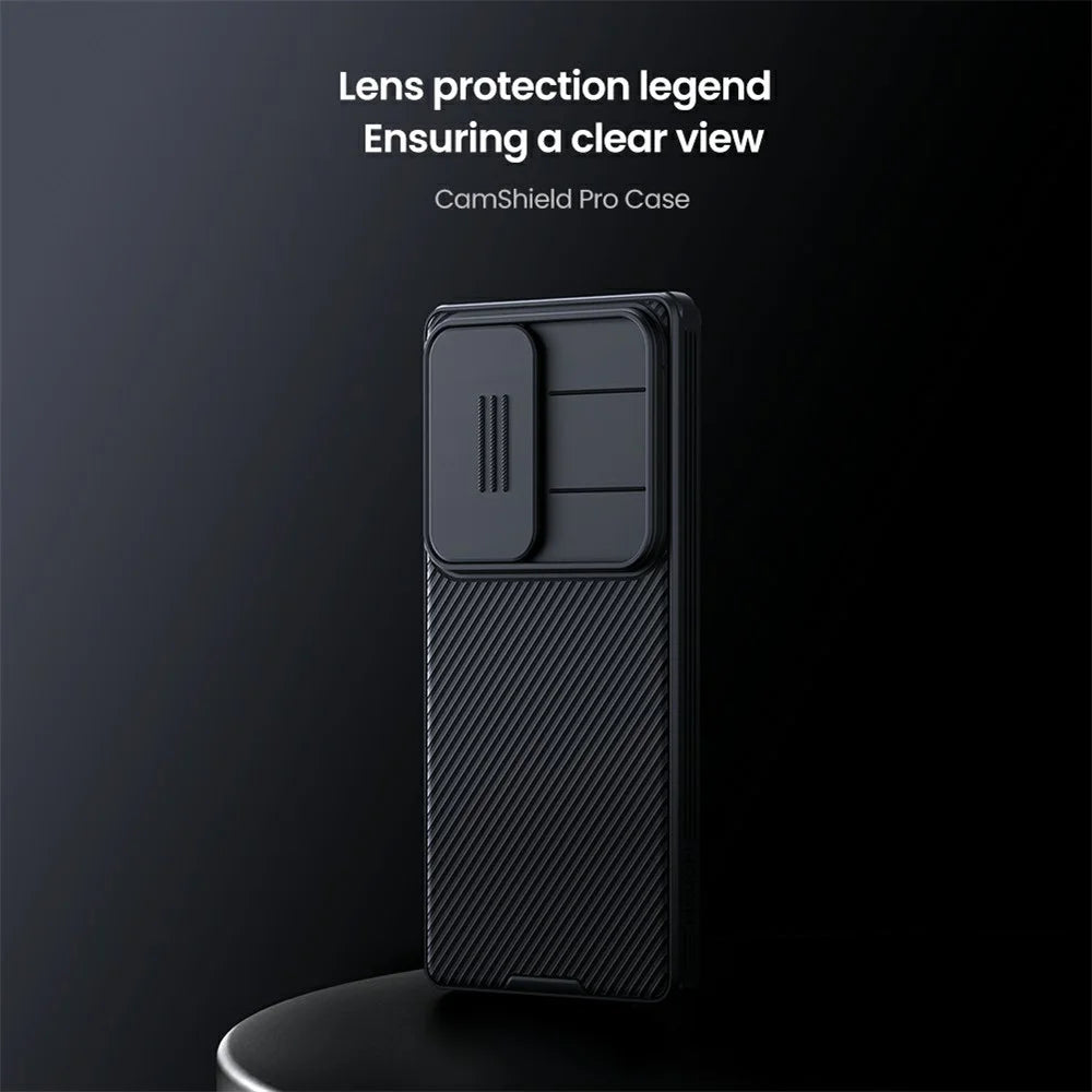 NILLKIN Camshield Pro Series for Samsung Galaxy S25 Ultra Case PC+TPU Slide Camera Lid Phone Cover - Black - 5