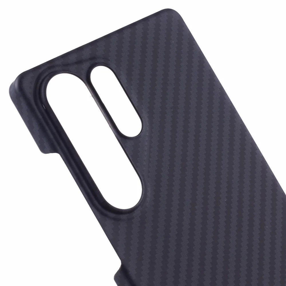 X-LEVEL For Samsung Galaxy S25 Ultra Magnetic Case Ultra-Thin PC Hard Phone Cover Carbon Fiber Texture - Black - 6