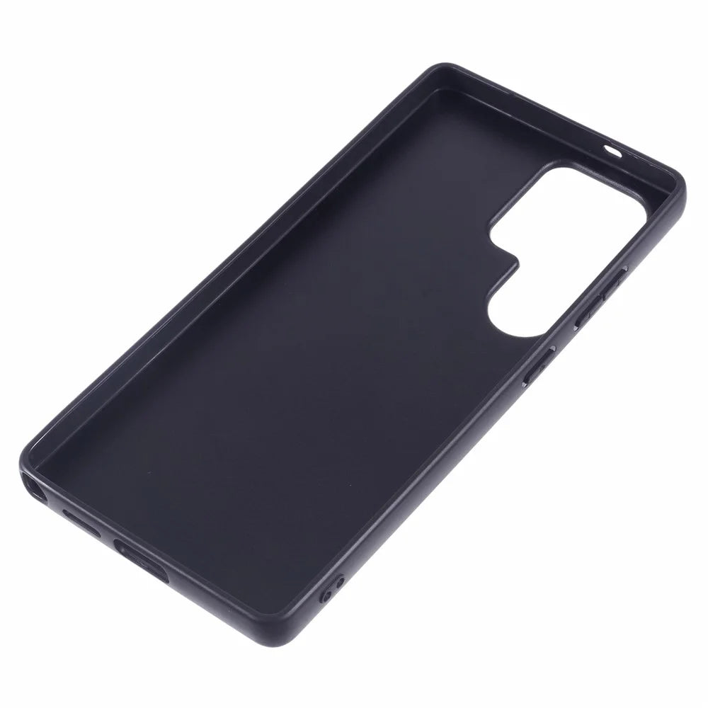 X-LEVEL For Samsung Galaxy S25 Ultra Phone Case Leather Coated PC TPU Back Cover with Metal Kickstand - Grey - 7
