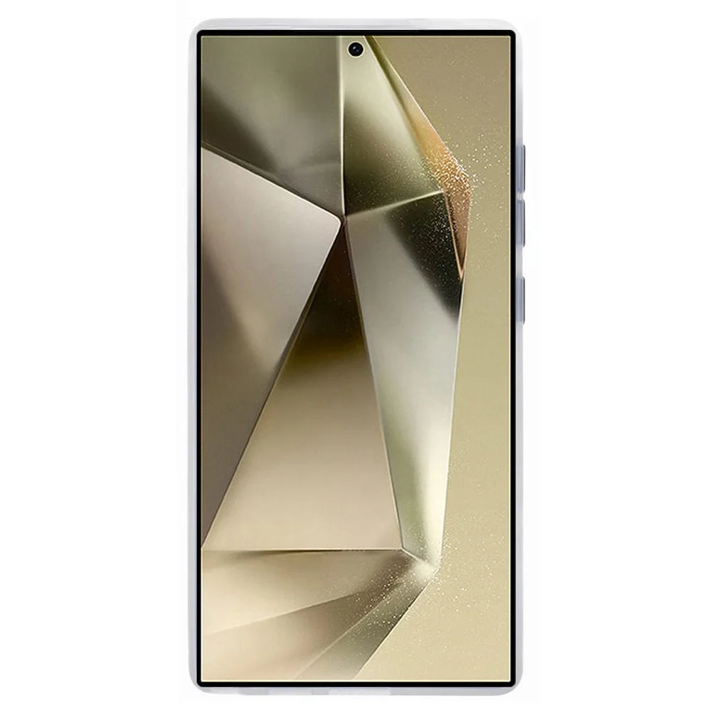 YOUNGKIT For Samsung Galaxy S25 Ultra Matte Magnetic Case PET TPU Shockproof Phone Cover - White - 2