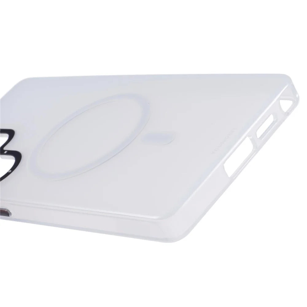 YOUNGKIT For Samsung Galaxy S25 Ultra Matte Magnetic Case PET TPU Shockproof Phone Cover - White - 6