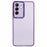 For Samsung Galaxy A26 5G Case Electroplated Camera Frame TPU Phone Cover - Transparent Purple - 1