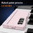 For Samsung Galaxy Z Fold3 5G PC Phone Case with Back Cover Kickstand and Tempered Glass Film - Pink - 6