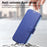 For iPhone 13 Pro Max Case Compatible with MagSafe Detachable Leather Phone Cover with Lens Film - Blue - 6