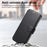 For iPhone 14 Plus Case Compatible with MagSafe Detachable Leather Phone Cover with Lens Film - Black - 7
