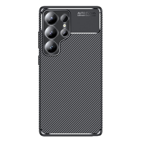 For Samsung Galaxy S25 Ultra Case Carbon Fiber Texture TPU Phone Cover Heat Dissipation - 1