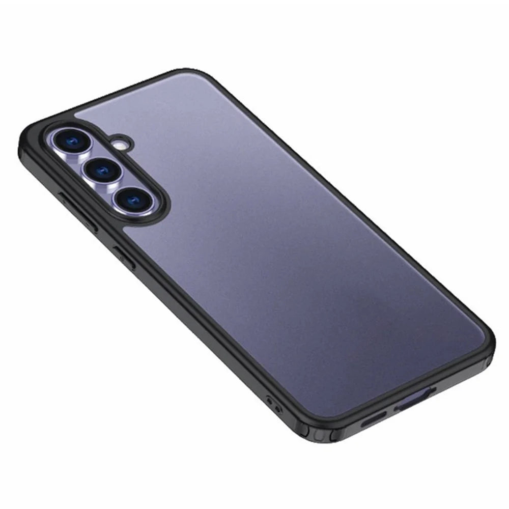 For Samsung Galaxy S25 Case PC+TPU Phone Cover Airbag Protection - Black - 1