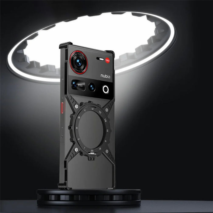 For ZTE nubia Z70 Ultra 5G Case Magnetic Kickstand Aluminum Alloy+PC Bumper Phone Cover Heat Dissipation - 3