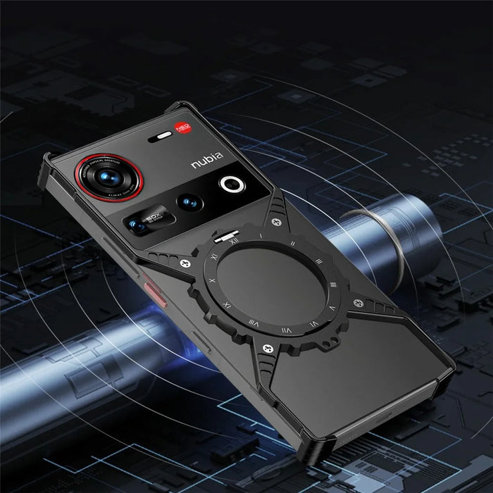 For ZTE nubia Z70 Ultra 5G Case Magnetic Kickstand Aluminum Alloy+PC Bumper Phone Cover Heat Dissipation - 6