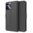 For Realme Note 60 Case Shockproof TPU Inner Shell Leather Phone Cover Card Slot - Black - 1