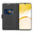 For Realme Note 60 Case Shockproof TPU Inner Shell Leather Phone Cover Card Slot - Black - 2