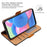 For Realme Note 60 Case Color Splicing PU Leather Wallet Phone Cover - Brown - 3