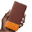 For Realme Note 60 Case Color Splicing PU Leather Wallet Phone Cover - Brown - 4