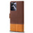 For Realme Note 60 Case Color Splicing PU Leather Wallet Phone Cover - Brown - 7