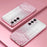 For Samsung Galaxy A56 5G Case Electroplating Gradient Glitter TPU Phone Cover - Pink - 2