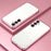 For Samsung Galaxy A26 5G Case Electroplating Frame Soft TPU Phone Cover - Pink - 2