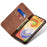 For Samsung Galaxy A26 5G Case Jeans Cloth Texture Anti-Scratch Leather Stand Phone Cover - Coffee - 2