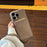 For iPhone 16 Pro Max Case Zipper Card Slots PU Leather Phone Back Cover with Wrist Strap - Grey - 7