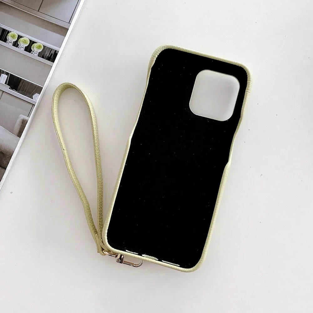 For iPhone 15 Pro Max Case Multi-Functional Card Slots Leather Back Cover with Wrist Strap - Green - 3