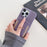 For iPhone 16 Pro Case Card Slots Kickstand PU Leather Back Cover with Ring Holder, Wrist Strap - Purple - 3