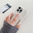 For iPhone 14 Pro Case Card Slots Kickstand PU Leather Back Cover with Ring Holder, Wrist Strap - White - 5