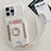 For iPhone 14 Pro Case Card Slots Kickstand PU Leather Back Cover with Ring Holder, Wrist Strap - White - 6