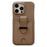 For iPhone 14 Pro Max Case with Card Slots Litchi Texture Leather + PET Phone Cover - Light Brown - 1