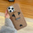 For iPhone 14 Pro Max Case with Card Slots Litchi Texture Leather + PET Phone Cover - Light Brown - 5