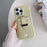 For iPhone 14 Pro Case with Card Slots Litchi Texture Leather + PET Phone Cover - Green - 4