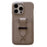 For iPhone 15 Pro Max Case with Card Slots Litchi Texture Leather + PET Phone Cover - Grey - 1